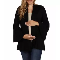 24seven Comfort Apparel Womens Midweight Maternity Soft Shell Vest