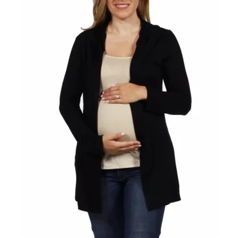 24seven Comfort Apparel Womens Midweight Maternity Soft Shell Vest