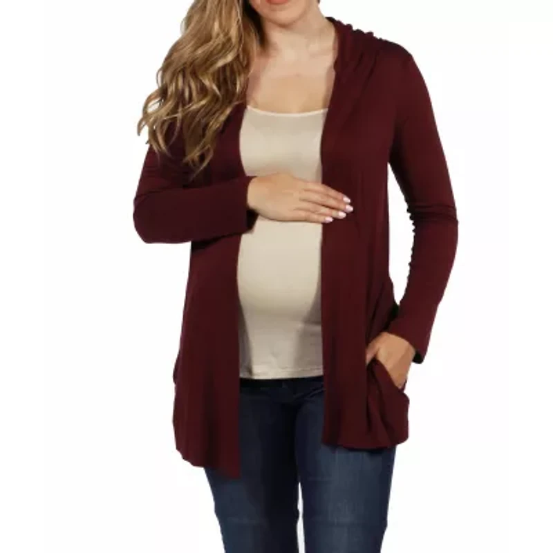 24seven Comfort Apparel Womens Midweight Maternity Soft Shell Vest
