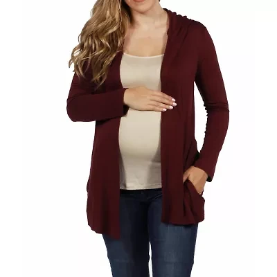 24seven Comfort Apparel Womens Midweight Maternity Soft Shell Vest