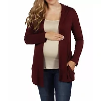 24seven Comfort Apparel Womens Midweight Maternity Soft Shell Vest
