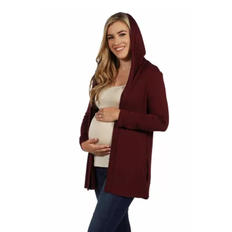 24seven Comfort Apparel Womens Midweight Maternity Soft Shell Vest