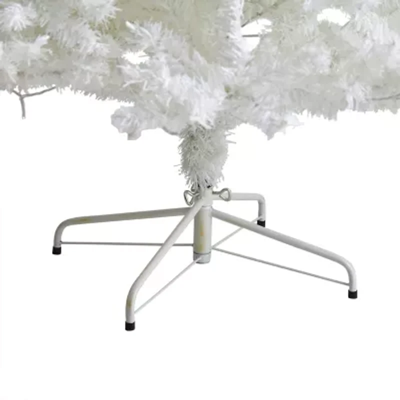 Nearly Natural 8 Foot White Pine With 1500 Bendable Branches And 450 Led Lights Pre-Lit Artificial Christmas Tree