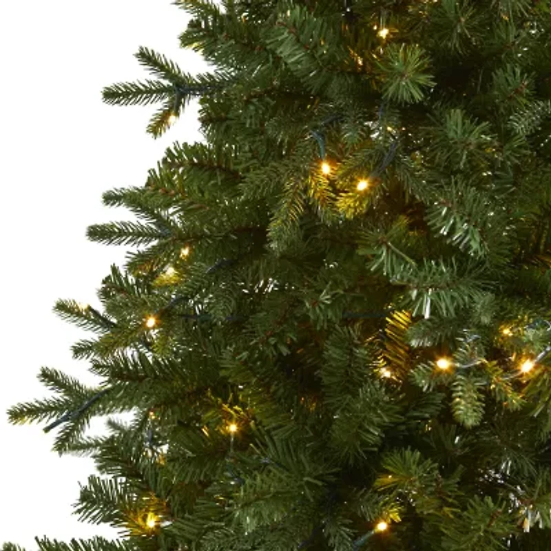 Nearly Natural 6 Foot Vermont Fir With 250 Clear Led Lights Pre-Lit Artificial Christmas Tree