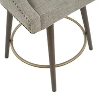 Madison Park Quarry Counter Height Upholstered Swivel Bar Stool