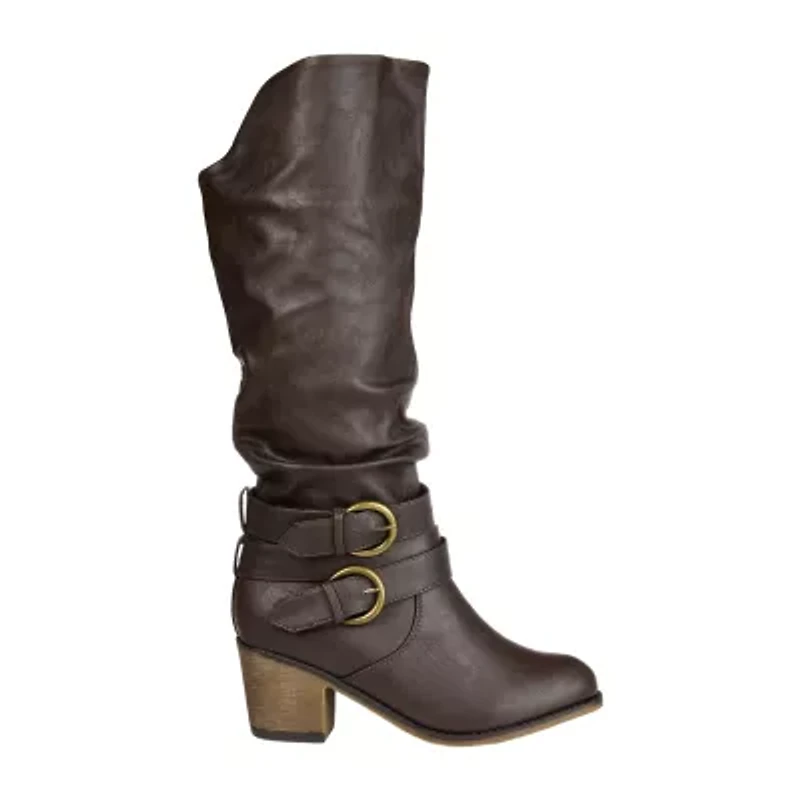 Journee Collection Womens Late Riding Boots