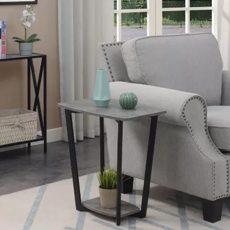 Convenience Concepts Graystone Accent Furniture Storage End Table