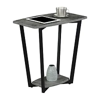 Convenience Concepts Graystone Accent Furniture Storage End Table