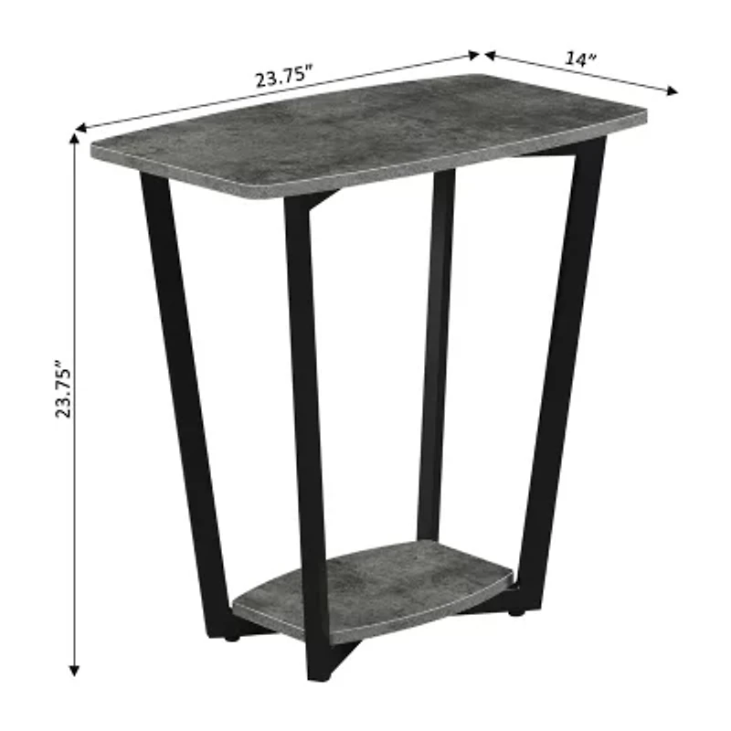 Convenience Concepts Graystone Accent Furniture Storage End Table
