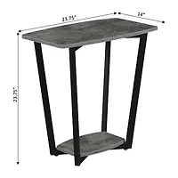 Convenience Concepts Graystone Accent Furniture Storage End Table
