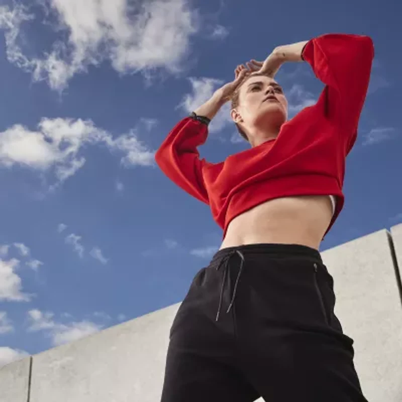 Sports Illustrated Womens Crew Neck 3/4 Sleeve Sweatshirt