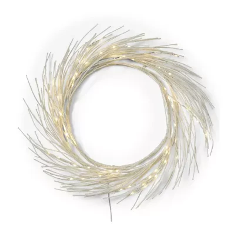 Indoor Pre-Lit Christmas Wreath - Number Of Lights - 60