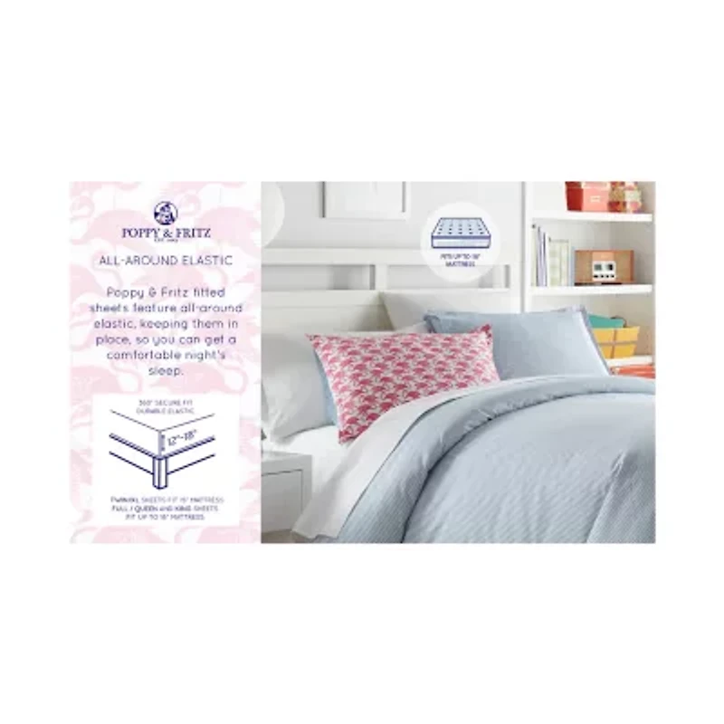 Poppy & Fritz Cotton Percale Sheet Set