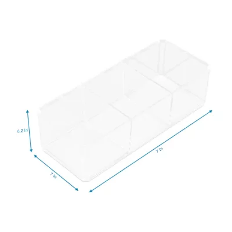 Home Expressions 3-Compartment Makeup Organizer