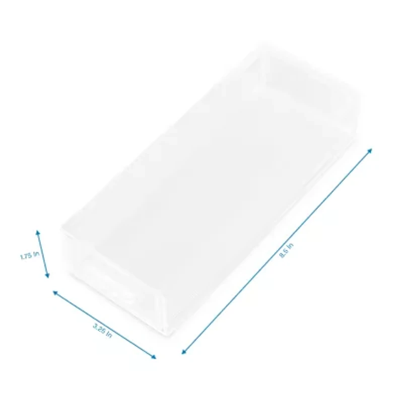 Home Expressions Small Acrylic Makeup 1-Drawer Single Compartment Drawer Storage