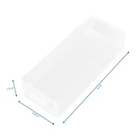 Home Expressions Small Acrylic Makeup 1-Drawer Single Compartment Drawer Storage