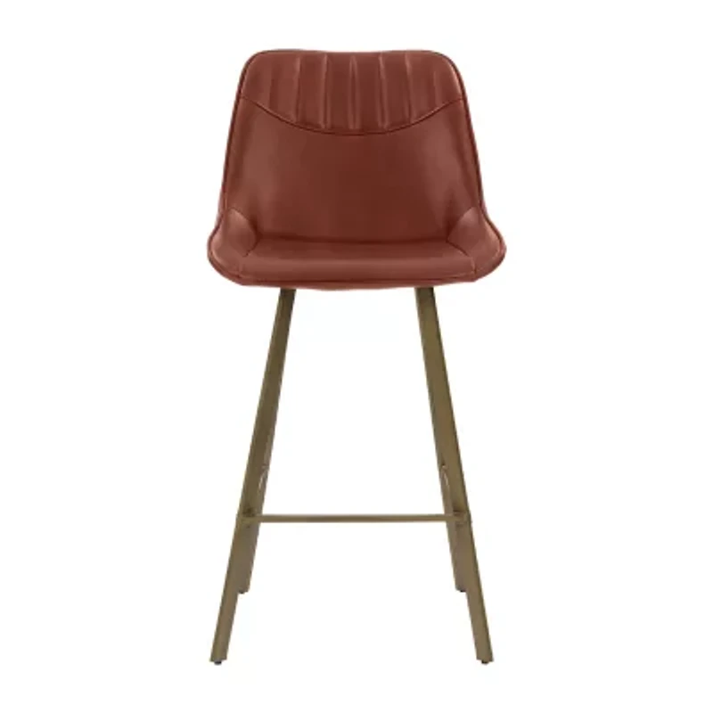Corliving Christoff Stool 2-pc. Counter Height Upholstered Bar