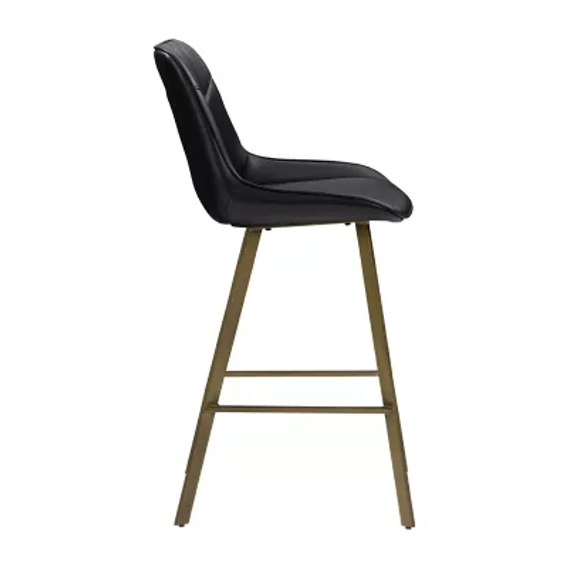 Corliving Christoff Stool 2-pc. Counter Height Upholstered Bar