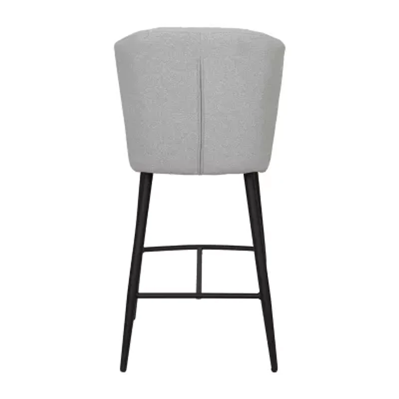 Corliving Jasper Counter Height Upholstered Bar Stool