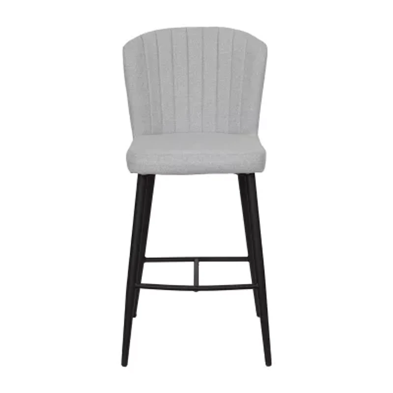 Corliving Jasper Counter Height Upholstered Bar Stool