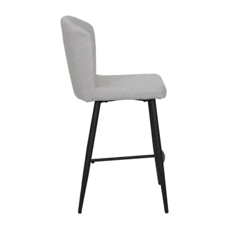 Corliving Jasper Counter Height Upholstered Bar Stool