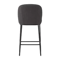 Corliving Boucle 2-pc. Counter Height Upholstered Bar Stool