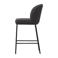Corliving Boucle 2-pc. Counter Height Upholstered Bar Stool
