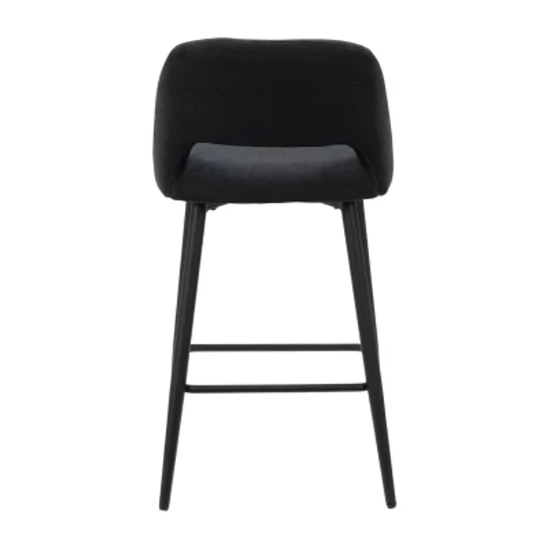 Corliving Talia 2-pc. Counter Height Upholstered Bar Stool