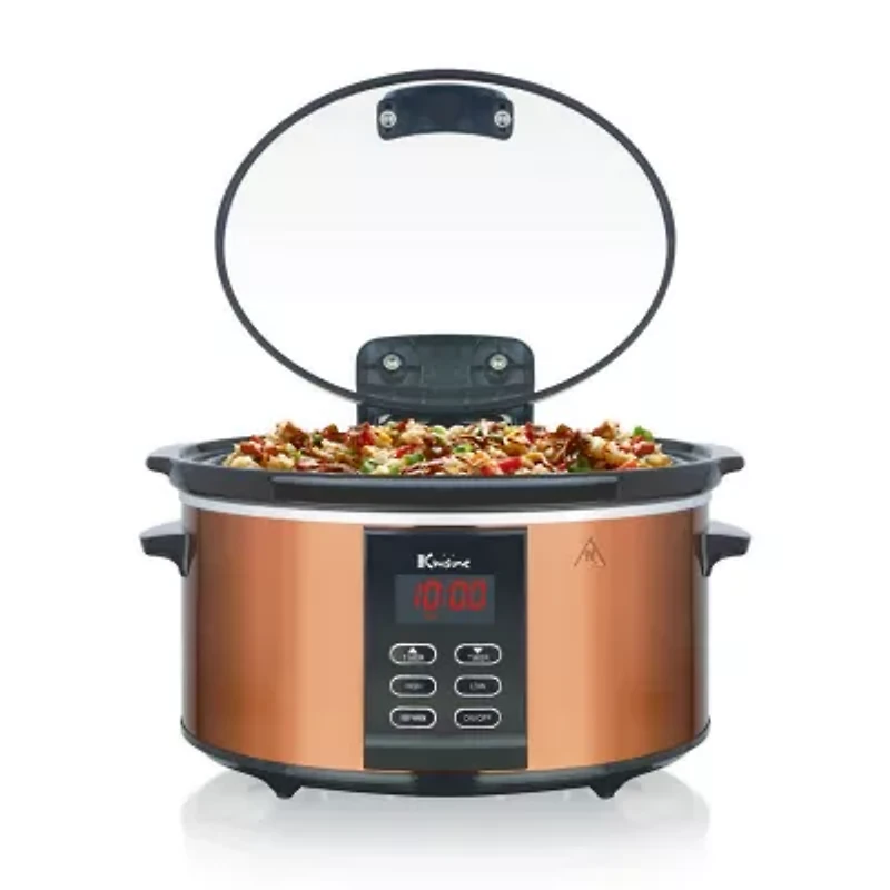 Euro Cuisine Slow Cooker with preprogrammed heating setting