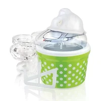Euro Cuisine Automatic Ice Cream Gelato Sorbet & Frozen Yogurt Maker with 4 Glass Cup