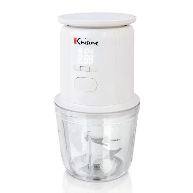 Euro Cuisine Cordless / Rechargeable Chopper with Scale and two glass bowl