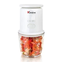 Euro Cuisine Cordless / Rechargeable Chopper with Scale and two glass bowl