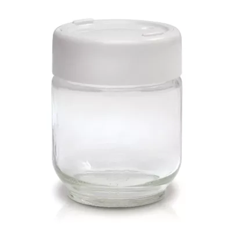 Euro Cuisine set 8 Glass jars with date setting lid