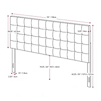 Valencia Height Adjustable Upholstered Headboard