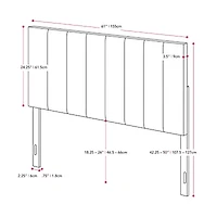 Helena Height Adjustable Upholstered Headboard