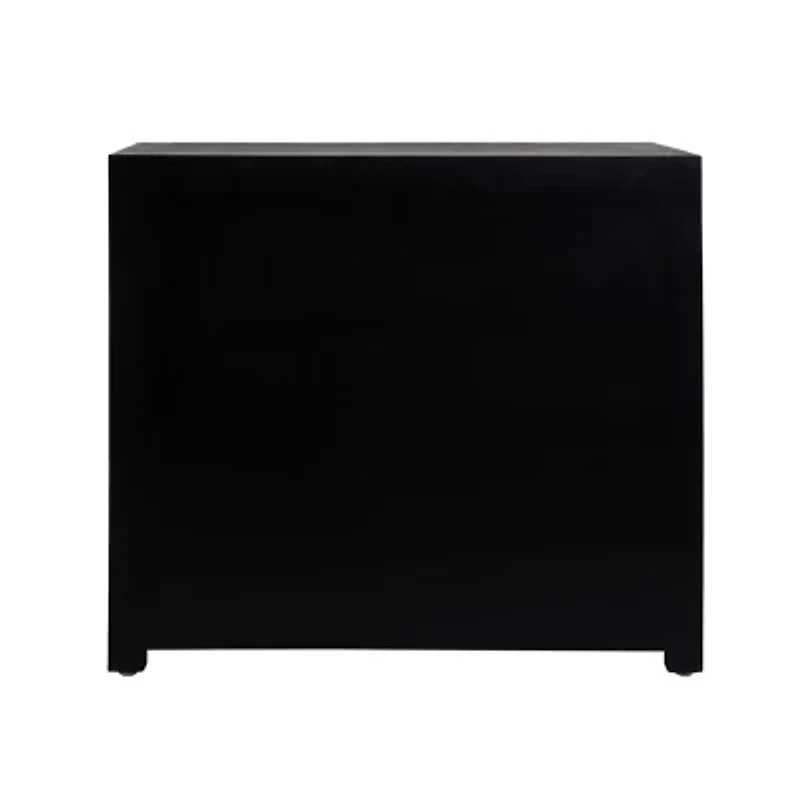 StyleCraft Dann Foley 3-Drawer Dark Gray Wooden Chest