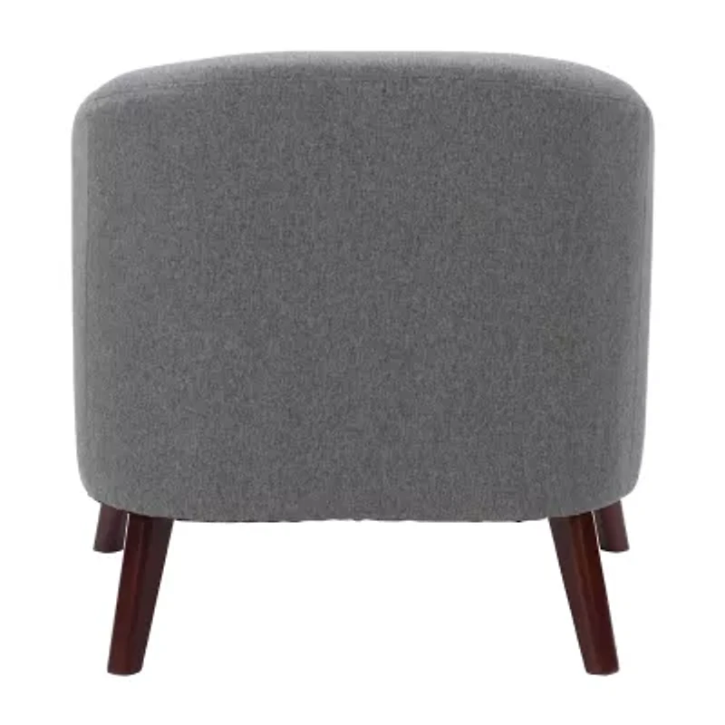 Corliving Elwood Upholstered Barrel Chair