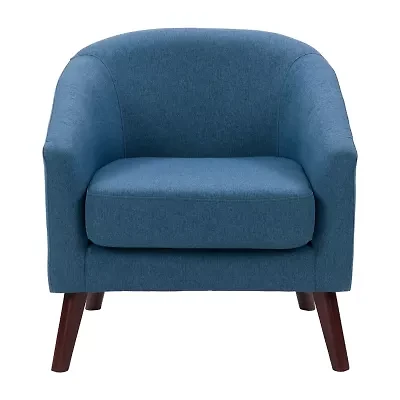 Corliving Elwood Upholstered Barrel Chair
