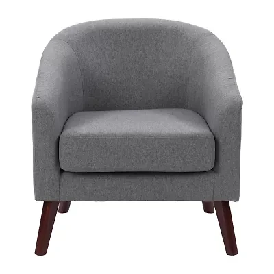 Corliving Elwood Upholstered Barrel Chair