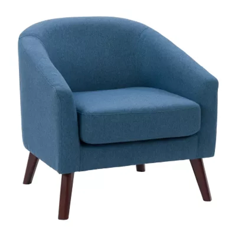 Corliving Elwood Upholstered Barrel Chair
