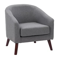 Corliving Elwood Upholstered Barrel Chair