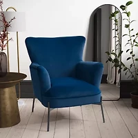 Corliving Elwood Upholstered Wingback Chair