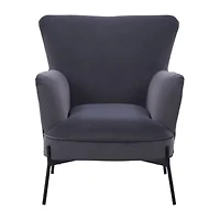 Corliving Elwood Upholstered Wingback Chair