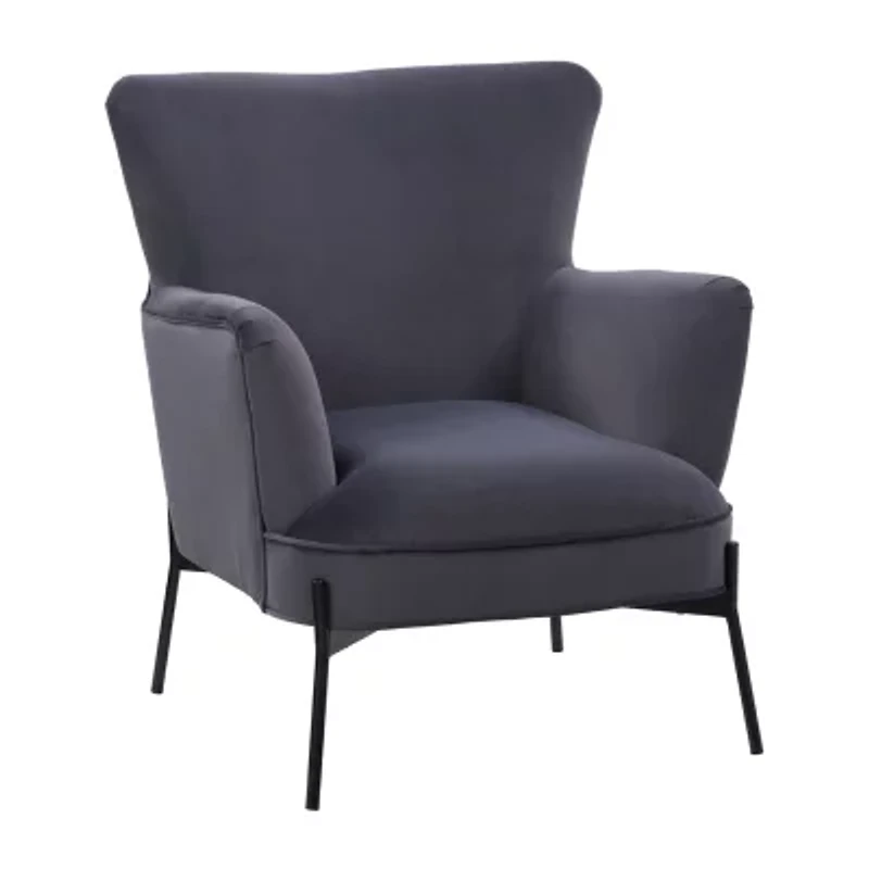 Corliving Elwood Upholstered Wingback Chair