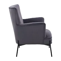 Corliving Elwood Upholstered Wingback Chair
