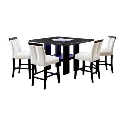 Abies 5-pc. Counter Height Square Dining Set