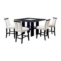 Abies 5-pc. Counter Height Square Dining Set
