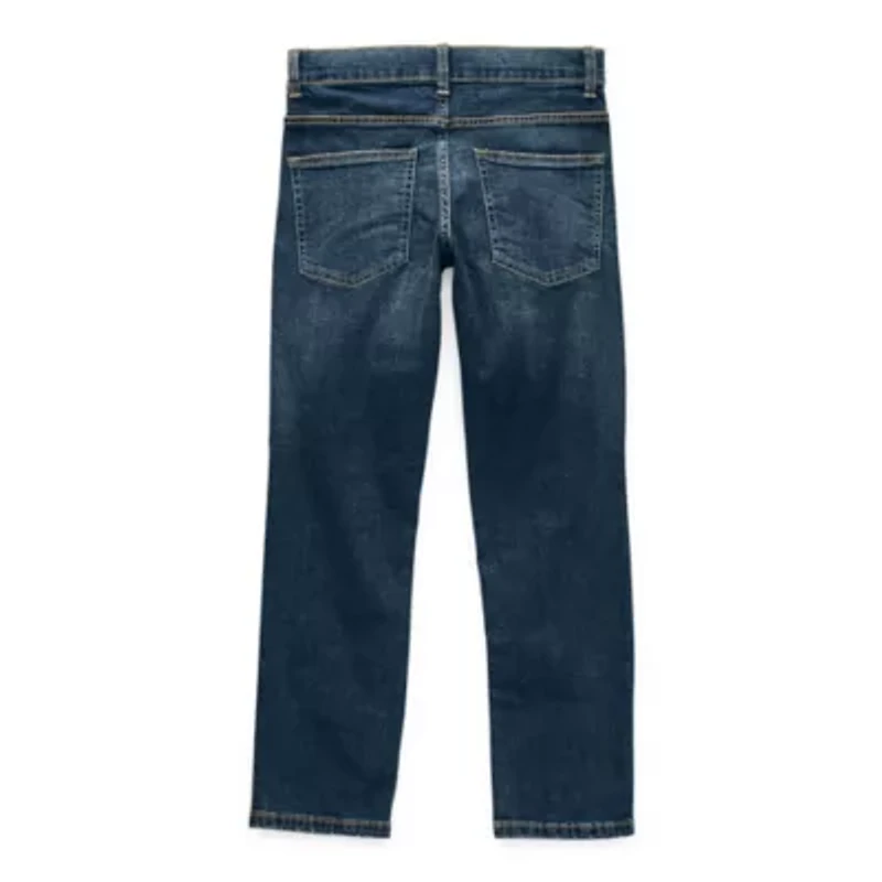 Thereabouts Little & Big Kid Boys Adjustable Waist Stretch Fabric Slim Fit Jean