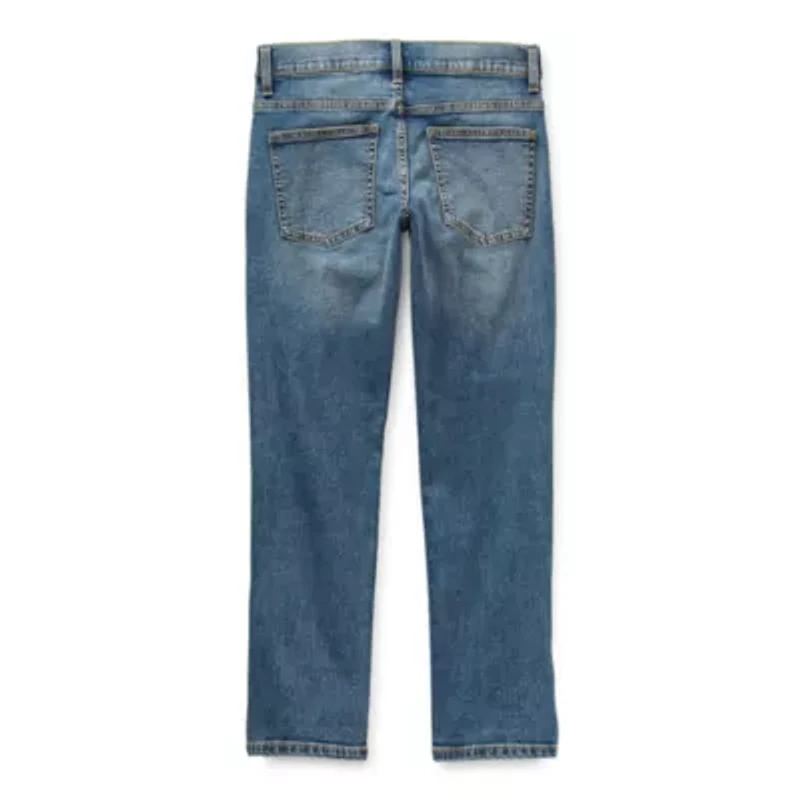 Thereabouts Little & Big Kid Boys Adjustable Waist Stretch Fabric Slim Fit Jean