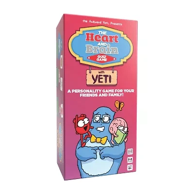 Nutt Heads The Awkward Yeti Presents: The Heart And Brain Quiz Game Card Game